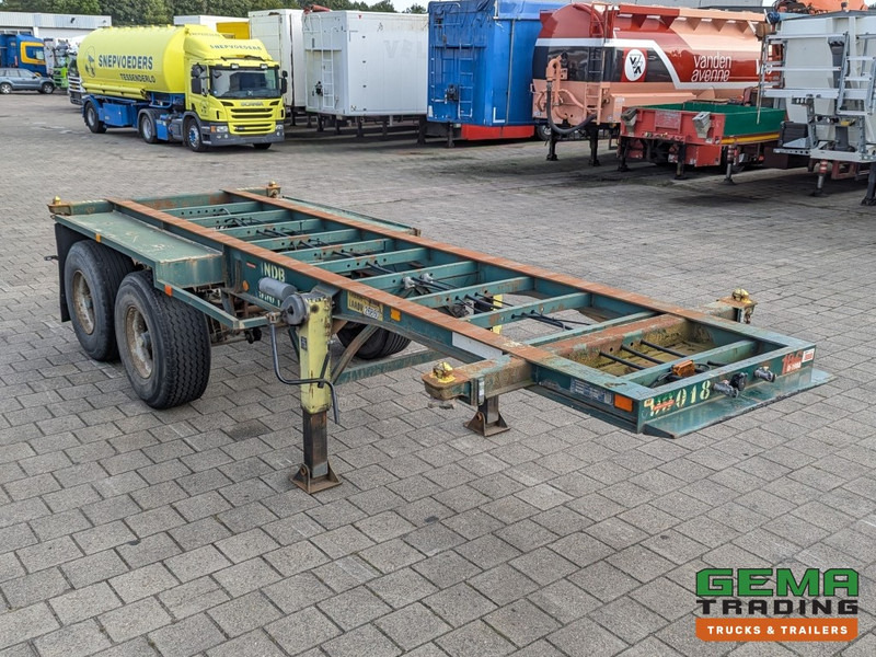 Flandria OP 20V 2A 2-Assen ROR - DrumBrakes - Steel Suspension - 20FT (O1980) - Semi-reboque transportador de contêineres/ Caixa móvel: foto 4 Flandria OP 20V 2A 2-Assen ROR - DrumBrakes - Steel Suspension - 20FT (O1980) - Semi-reboque transportador de contêineres/ Caixa móvel: foto 4