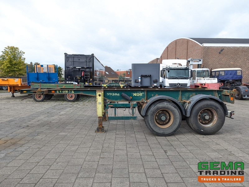 Semi-reboque transportador de contêineres/ Caixa móvel Flandria OP CC 2A 2-Assen ROR DrumBrakes - Steel Suspension - 3350KG - 20FT (O1873): foto 13