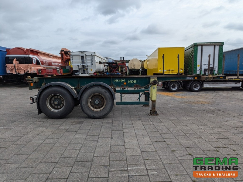 Semi-reboque transportador de contêineres/ Caixa móvel Flandria OP CC 2A 2-Assen ROR DrumBrakes - Steel Suspension - 3350KG - 20FT (O1873): foto 12