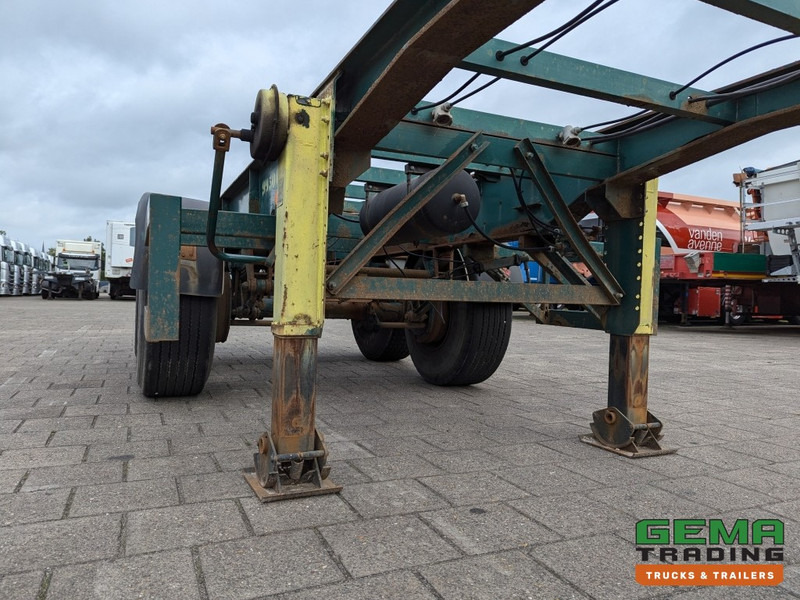 Semi-reboque transportador de contêineres/ Caixa móvel Flandria OP CC 2A 2-Assen ROR DrumBrakes - Steel Suspension - 3350KG - 20FT (O1873): foto 7
