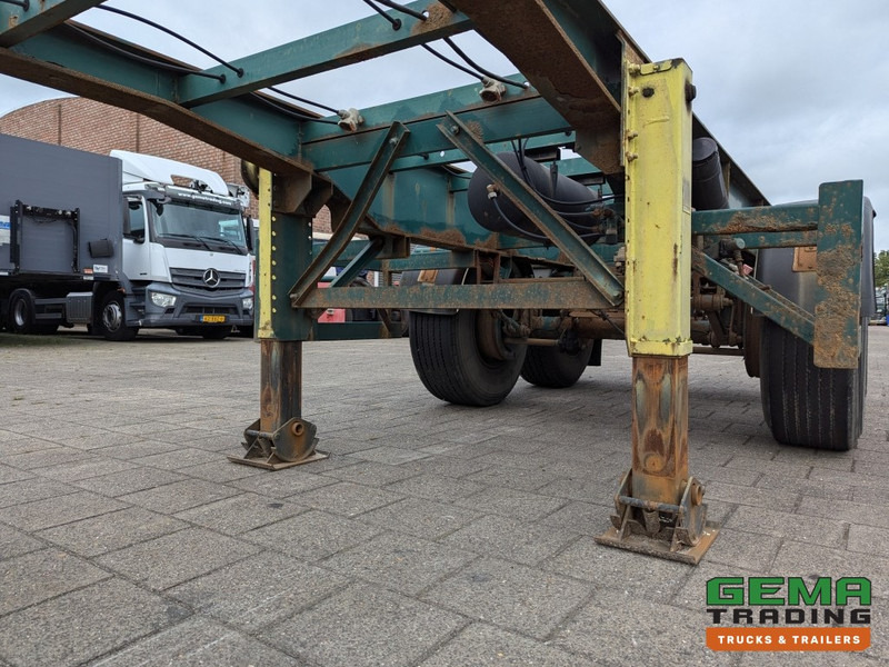 Semi-reboque transportador de contêineres/ Caixa móvel Flandria OP CC 2A 2-Assen ROR DrumBrakes - Steel Suspension - 3350KG - 20FT (O1873): foto 8