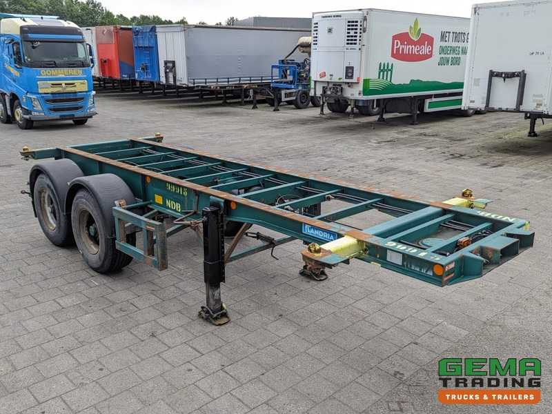 Flandria OP CC 2A 20FT 2-Assen ROR DrumBrakes - Leaf Suspension - 3120KG - 3 identical units in stock! (O1868) - Semi-reboque transportador de contêineres/ Caixa móvel: foto 3 Flandria OP CC 2A 20FT 2-Assen ROR DrumBrakes - Leaf Suspension - 3120KG - 3 identical units in stock! (O1868) - Semi-reboque transportador de contêineres/ Caixa móvel: foto 3