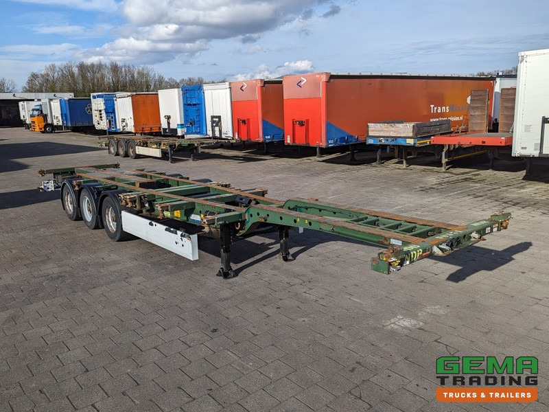 Krone SD 27 3-Assen BPW Kont Schuiver - DrumBrakes - 5280kg (O1776) - Semi-reboque transportador de contêineres/ Caixa móvel: foto 2 Krone SD 27 3-Assen BPW Kont Schuiver - DrumBrakes - 5280kg (O1776) - Semi-reboque transportador de contêineres/ Caixa móvel: foto 2