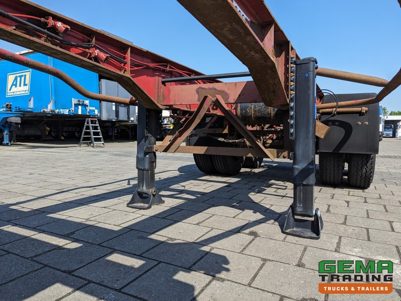Semi-reboque transportador de contêineres/ Caixa móvel Krone SZC 20FT 2-Assen ROR - STEEL Suspension - DOUBLE tires - DrumBrakes  (O1869): foto 8
