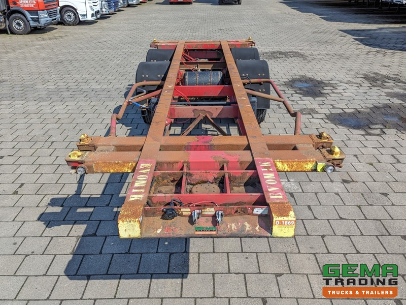 Semi-reboque transportador de contêineres/ Caixa móvel Krone SZC 20FT 2-Assen ROR - STEEL Suspension - DOUBLE tires - DrumBrakes  (O1869): foto 6