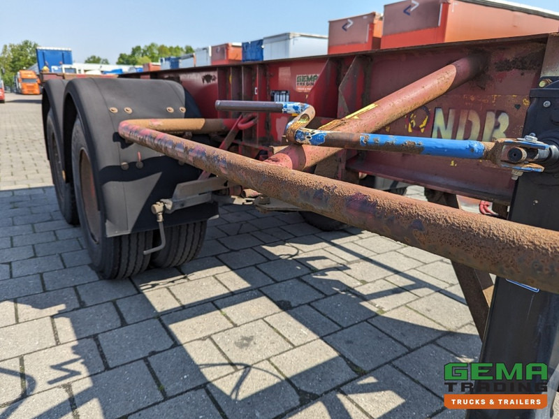 Semi-reboque transportador de contêineres/ Caixa móvel Krone SZC 20FT 2-Assen ROR - STEEL Suspension - DOUBLE tires - DrumBrakes  (O1869): foto 9