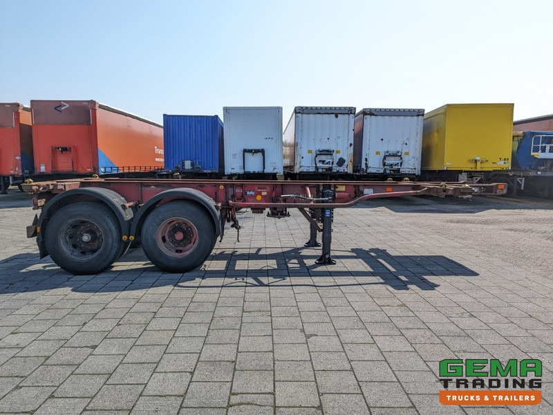 Semi-reboque transportador de contêineres/ Caixa móvel Krone SZC 20FT 2-Assen ROR - STEEL Suspension - DOUBLE tires - DrumBrakes  (O1869): foto 12
