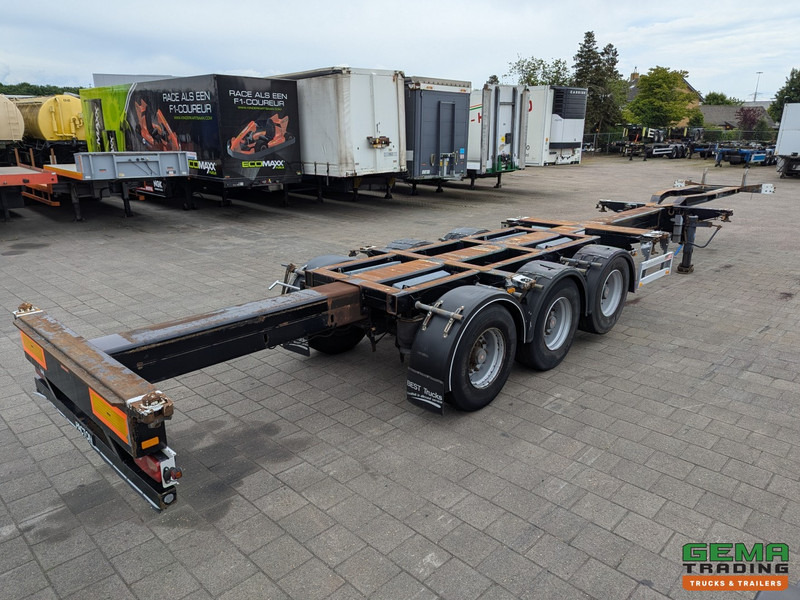 Pacton T3-010 3-Assen SAF - MULTI - Trommelremmen - LiftAs - 3x Uitschuifbaar - 07/2025APK - Semi-reboque transportador de contêineres/ Caixa móvel: foto 1 Pacton T3-010 3-Assen SAF - MULTI - Trommelremmen - LiftAs - 3x Uitschuifbaar - 07/2025APK - Semi-reboque transportador de contêineres/ Caixa móvel: foto 1