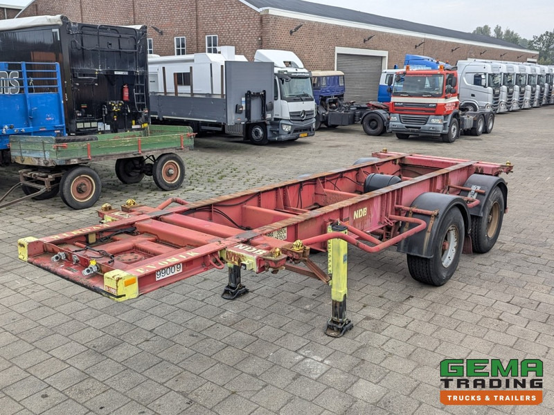SHLADOT SD-901M 20FT 2-Assen ROR DrumBrakes - Steel Suspension - 20 units in Stock (O1985) - Semi-reboque transportador de contêineres/ Caixa móvel: foto 1 SHLADOT SD-901M 20FT 2-Assen ROR DrumBrakes - Steel Suspension - 20 units in Stock (O1985) - Semi-reboque transportador de contêineres/ Caixa móvel: foto 1