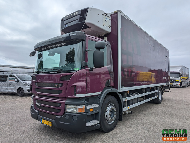 Scania P230 4x2 Dagcab Euro5 - Koel-VriesBak 8.4m + Carrier Supra 950MT + Laadklep 2000kg - Camião frigorífico: foto 1 Scania P230 4x2 Dagcab Euro5 - Koel-VriesBak 8.4m + Carrier Supra 950MT + Laadklep 2000kg - Camião frigorífico: foto 1