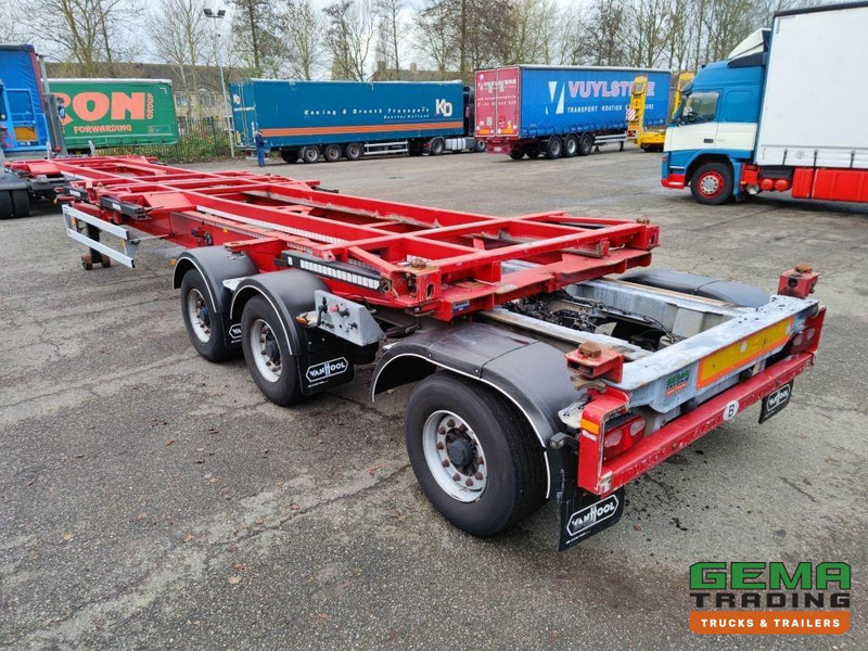 Van Hool A3C002 StuurasAs - 2x 20FT Frames - All Connections (O826) - Semi-reboque transportador de contêineres/ Caixa móvel: foto 2 Van Hool A3C002 StuurasAs - 2x 20FT Frames - All Connections (O826) - Semi-reboque transportador de contêineres/ Caixa móvel: foto 2