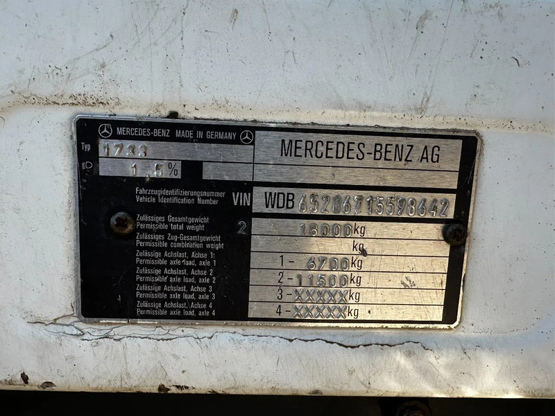Camião basculante Mercedes-Benz SK 1733 V6 4X2 Tipper Spring/Spring EPS Manual Gearbox: foto 11