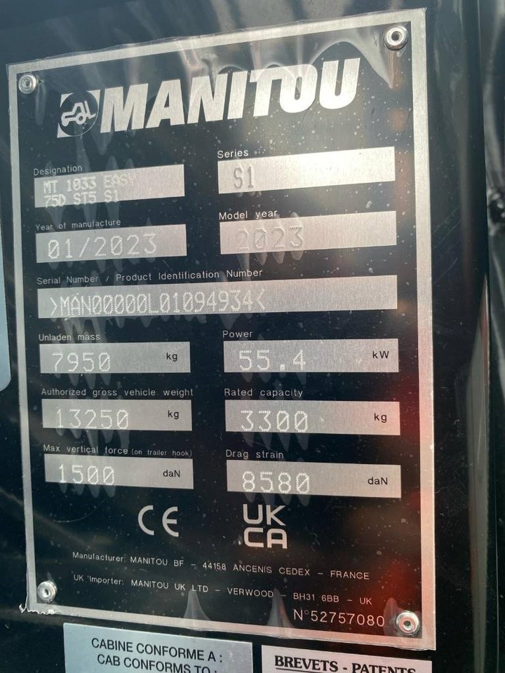 Leasing de Manitou MT 1033  Manitou MT 1033: foto 22