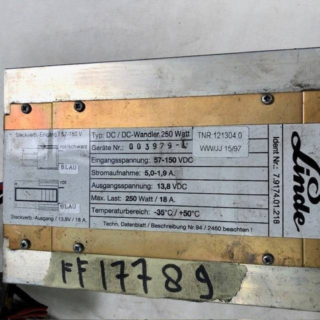 DC/DC Converter 80V-12V - Sistema elétrico por Equipamento de movimentação: foto 3 DC/DC Converter 80V-12V - Sistema elétrico por Equipamento de movimentação: foto 3