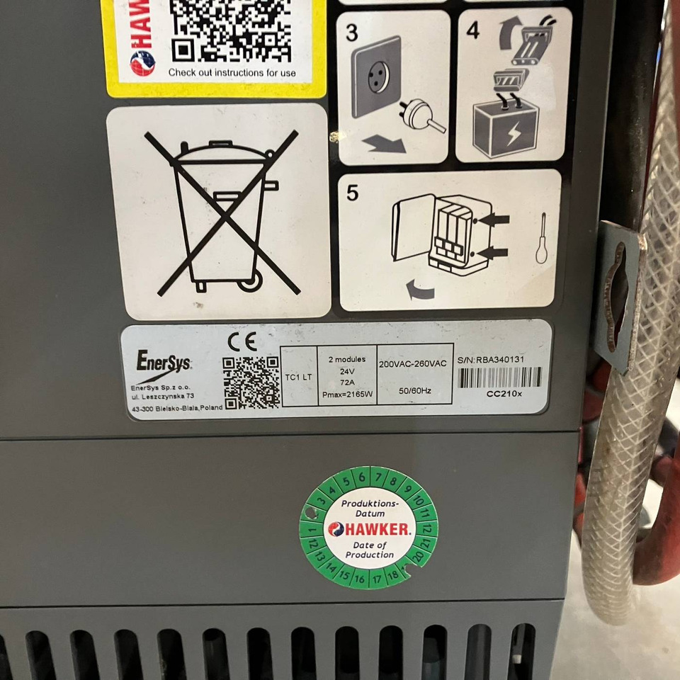 Hawker 24V/72A Lifetech TC1LT - Peça de reposição por Equipamento de movimentação: foto 4 Hawker 24V/72A Lifetech TC1LT - Peça de reposição por Equipamento de movimentação: foto 4