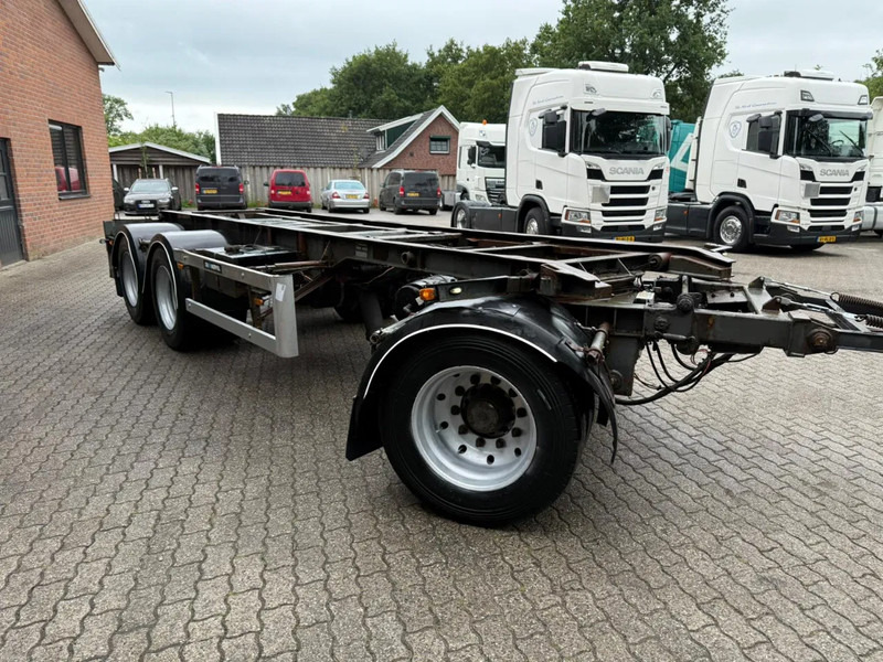 GS Meppel 28T Kiepende containeraanhangwagen! 640cm systeemlengte Centrale smering - Semi-reboque transportador de contêineres/ Caixa móvel: foto 4 GS Meppel 28T Kiepende containeraanhangwagen! 640cm systeemlengte Centrale smering - Semi-reboque transportador de contêineres/ Caixa móvel: foto 4