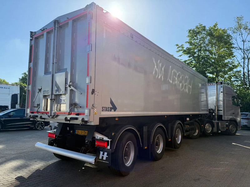 Stas SA345K 60m3 Vol-alu Klep/deuren 10 tons assen Liftas Stuuras - Semi-reboque basculante: foto 1 Stas SA345K 60m3 Vol-alu Klep/deuren 10 tons assen Liftas Stuuras - Semi-reboque basculante: foto 1