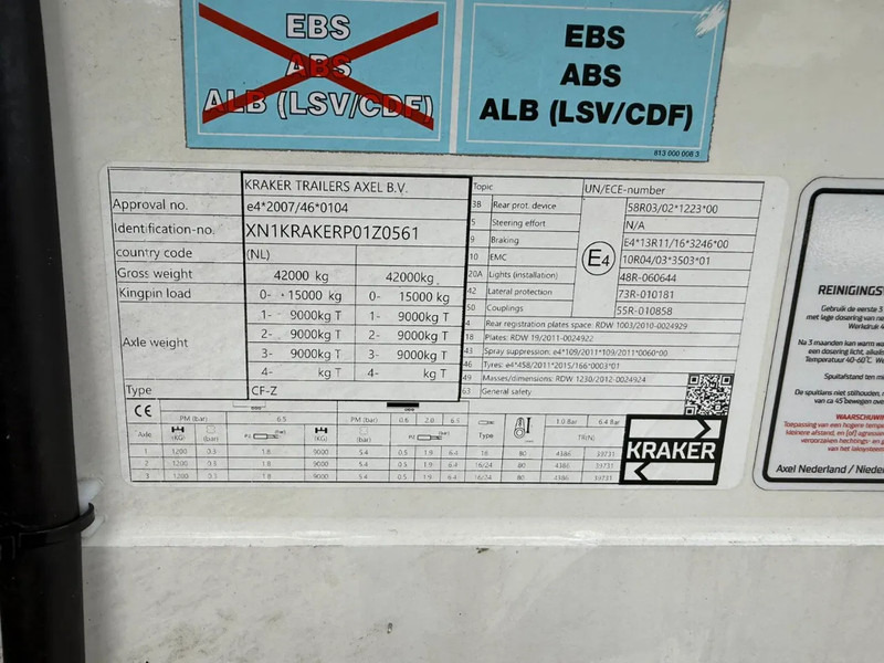 Kraker CF-ISO Koel / Walkingfloor Thermo King SLX 400 Alcoa's - Semi-reboque piso móvel: foto 3 Kraker CF-ISO Koel / Walkingfloor Thermo King SLX 400 Alcoa's - Semi-reboque piso móvel: foto 3