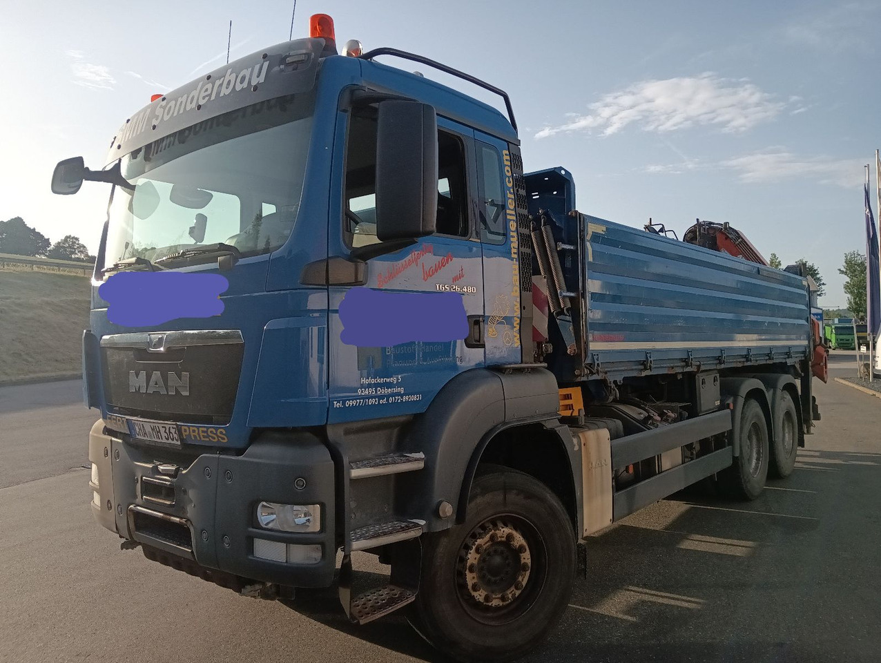 MAN TGS 26:480 6x4 EURO5 ATLAS 240.2E-A4 3-S-Kipper - Camião basculante, Camião grua: foto 2 MAN TGS 26:480 6x4 EURO5 ATLAS 240.2E-A4 3-S-Kipper - Camião basculante, Camião grua: foto 2