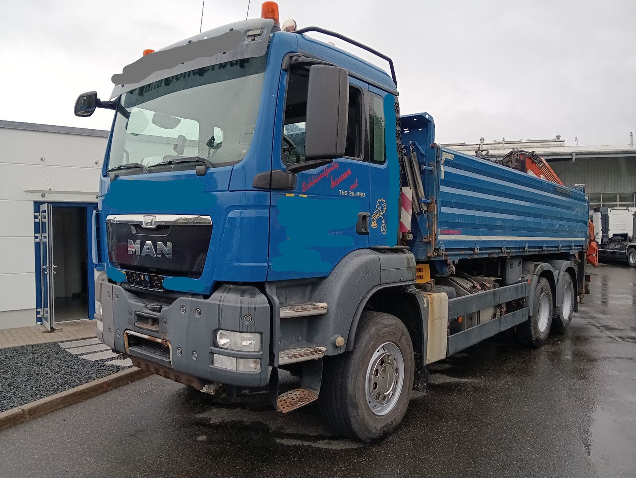 MAN TGS 26:480 6x4 EURO5 ATLAS 240.2E-A4 3-S-Kipper - Camião basculante, Camião grua: foto 1 MAN TGS 26:480 6x4 EURO5 ATLAS 240.2E-A4 3-S-Kipper - Camião basculante, Camião grua: foto 1