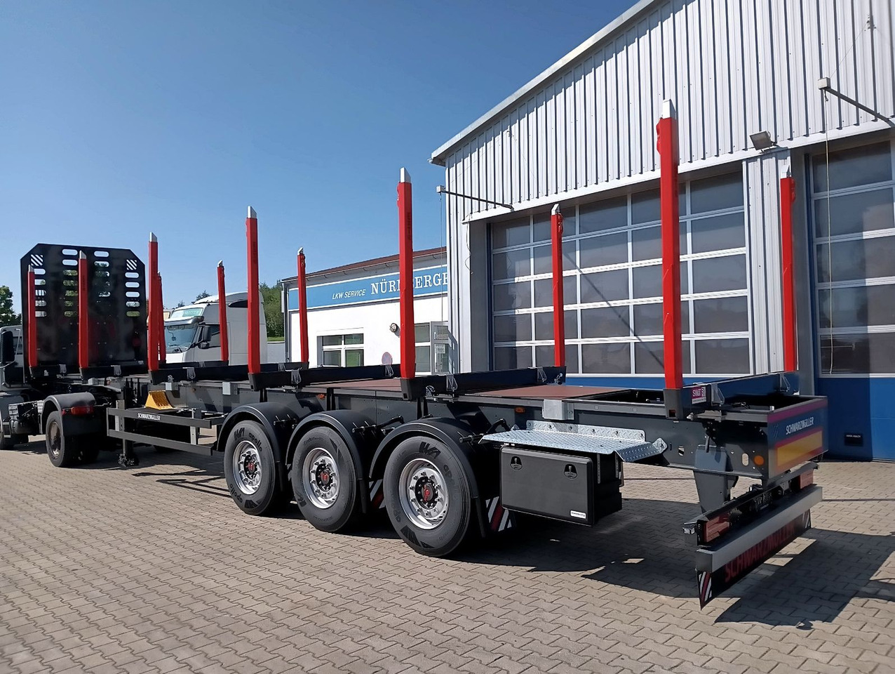 Schwarzmüller 3-A Rungensattel 6xExte144S 5560kg NEU sofort Schwarzmüller 3-A Rungensattel 6xExte144S 5560kg NEU sofort - Semi-reboque transporte de madeira: foto 4 Schwarzmüller 3-A Rungensattel 6xExte144S 5560kg NEU sofort Schwarzmüller 3-A Rungensattel 6xExte144S 5560kg NEU sofort - Semi-reboque transporte de madeira: foto 4