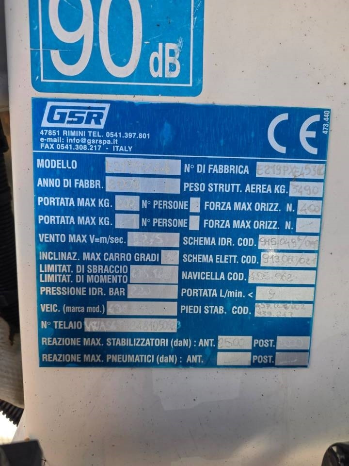 Caminhão com plataforma aérea GSR E219PX E4: foto 10