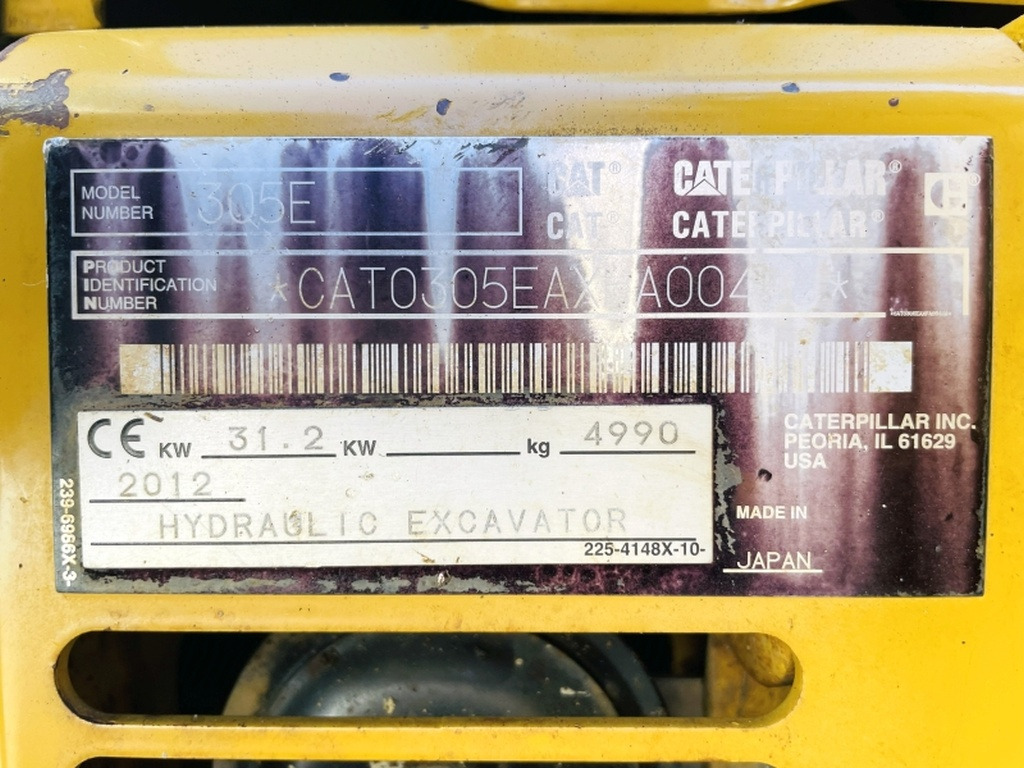 Caterpillar 305E CR (4086) - Mini escavadeira: foto 4 Caterpillar 305E CR (4086) - Mini escavadeira: foto 4