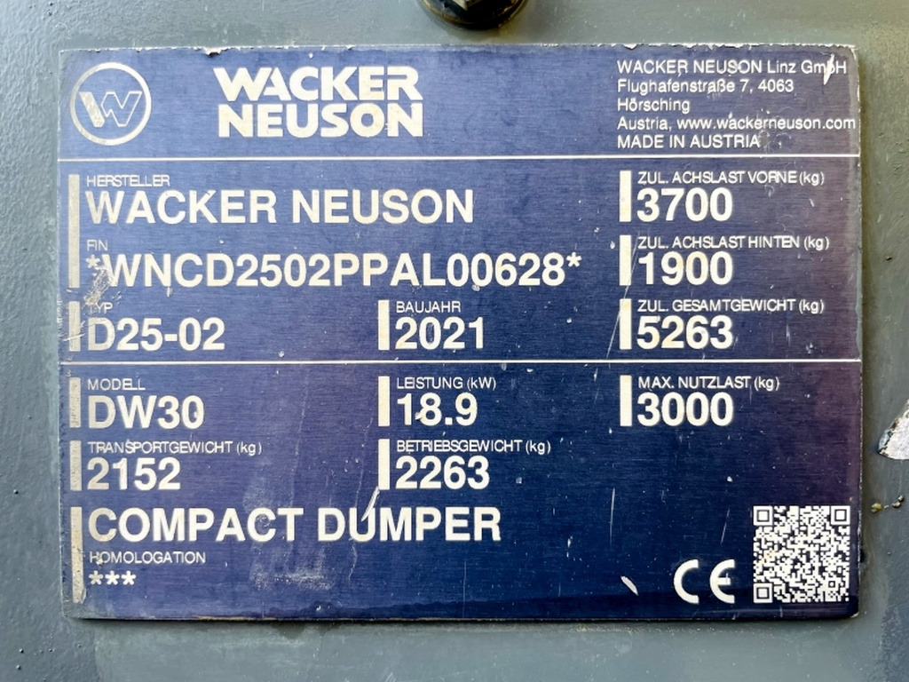 Neuson DW30 (3940) - Tombador: foto 3 Neuson DW30 (3940) - Tombador: foto 3