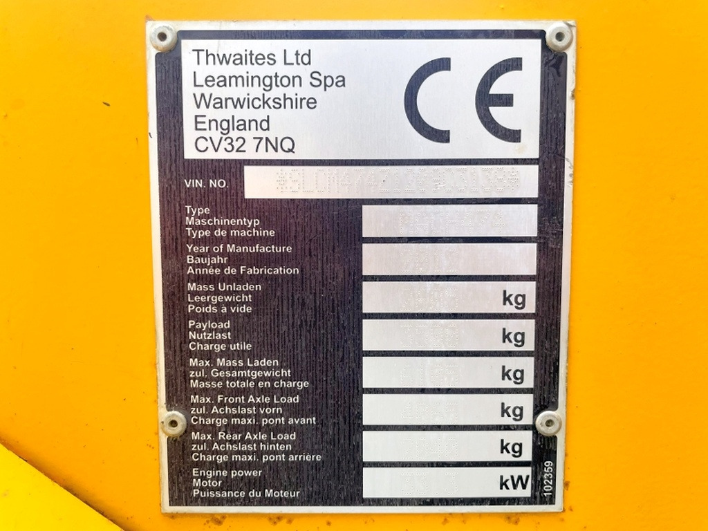 Thwaites Mach 474 (3999) - Tombador: foto 3 Thwaites Mach 474 (3999) - Tombador: foto 3