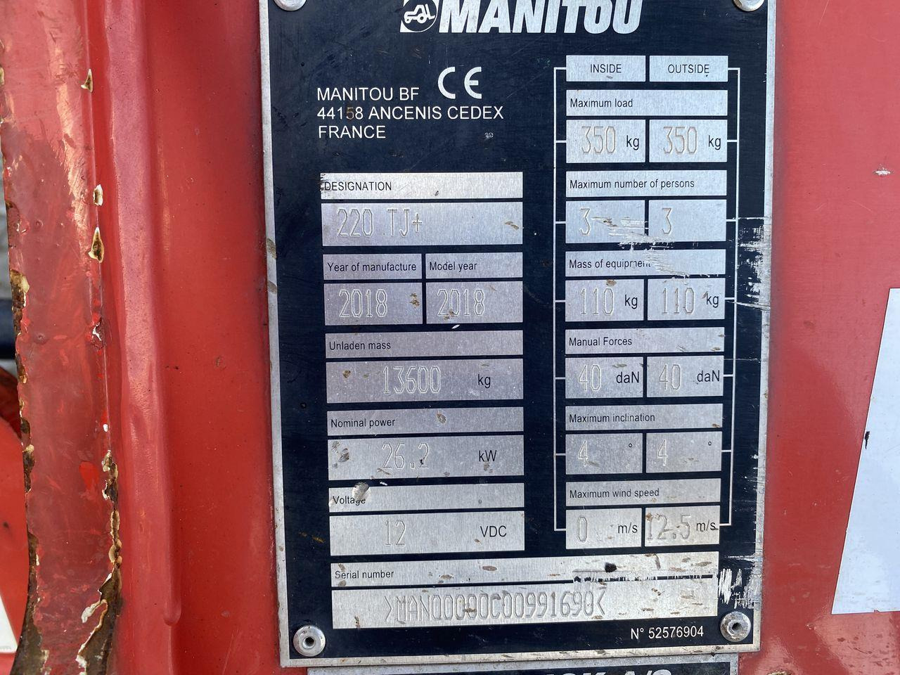Leasing de  Manitou 220TJ+ Manitou 220TJ+: foto 10