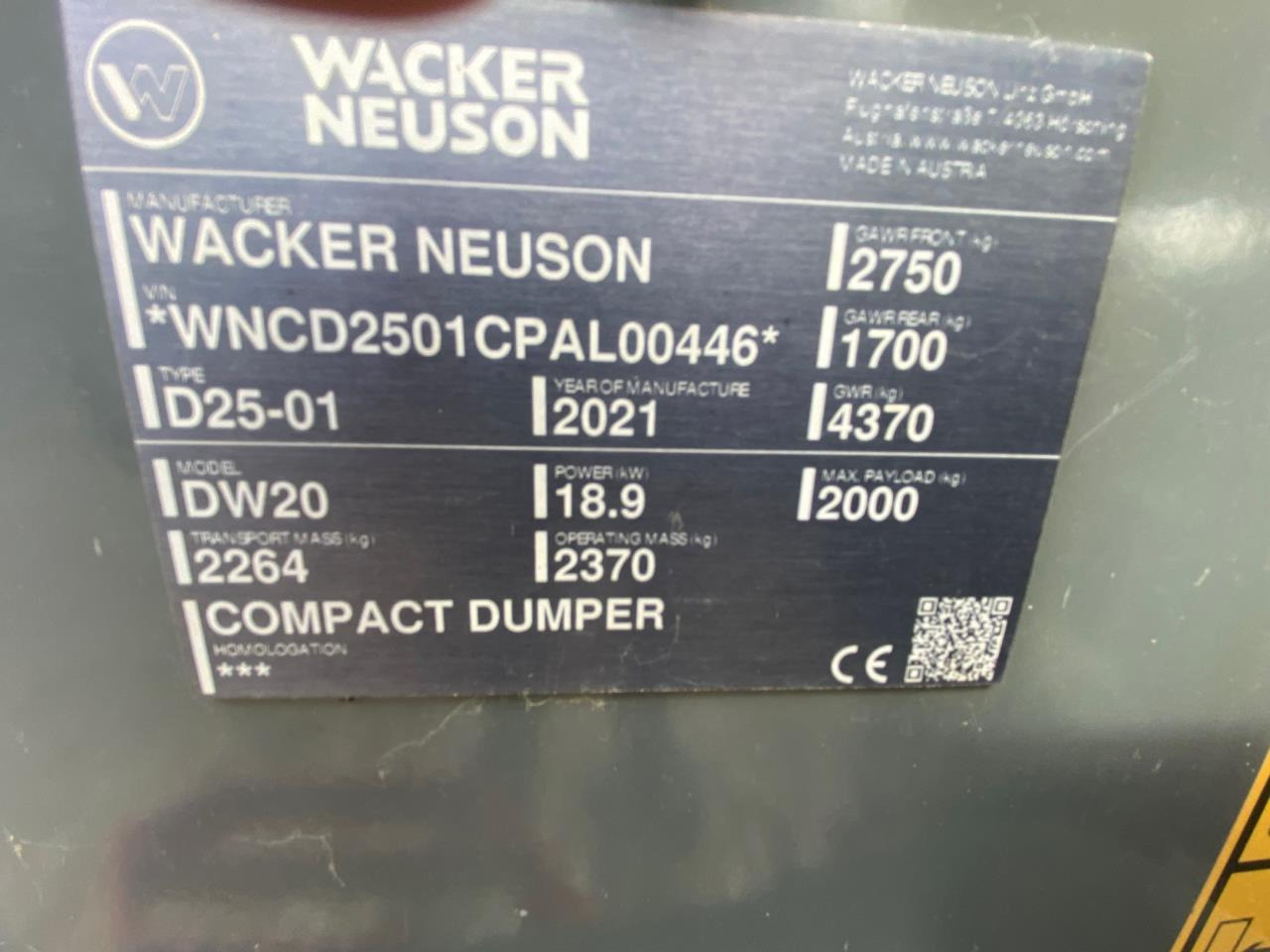 Wacker Neuson DW20 - Tombador: foto 5 Wacker Neuson DW20 - Tombador: foto 5
