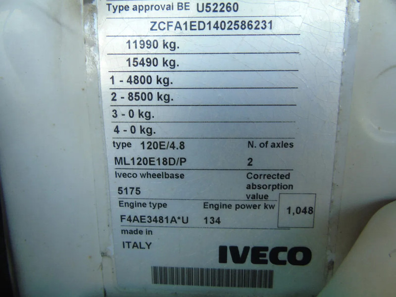 Camião transporte de veículos Iveco Eurocargo 120E18 + MANUAL + EURO 5: foto 19