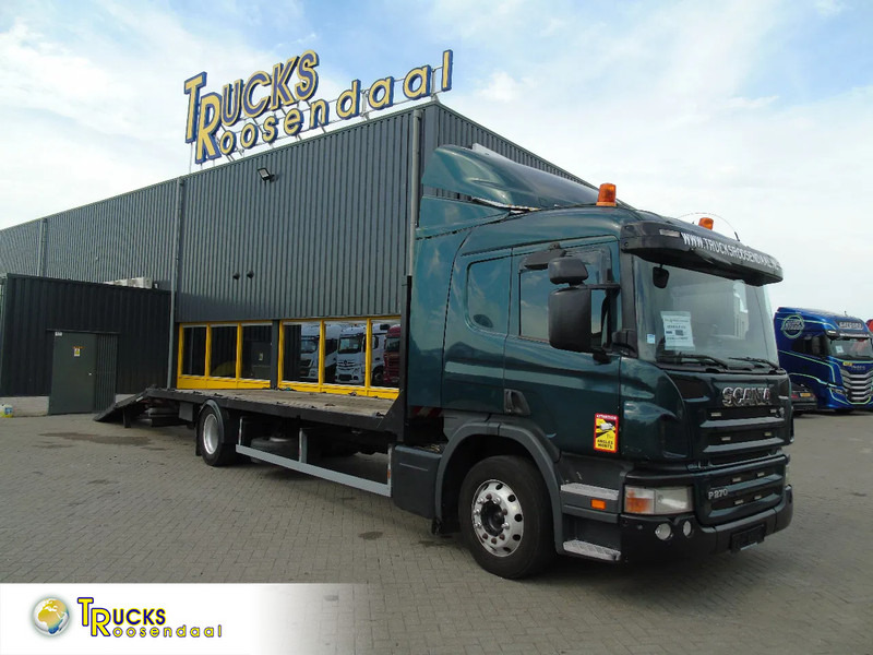 Scania P 270 + manual + hydrolic ramps + WINCH - Camião transporte de veículos: foto 1 Scania P 270 + manual + hydrolic ramps + WINCH - Camião transporte de veículos: foto 1