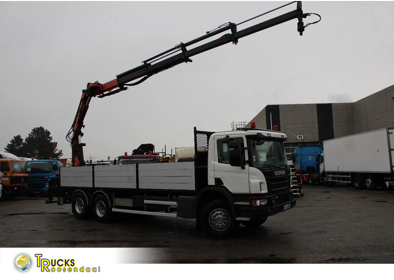 Scania P410 + atlas 190 4x hydrolic + 6x4 remote + EURO 6 + SPRING SUSPENSION - Camião grua: foto 1 Scania P410 + atlas 190 4x hydrolic + 6x4 remote + EURO 6 + SPRING SUSPENSION - Camião grua: foto 1