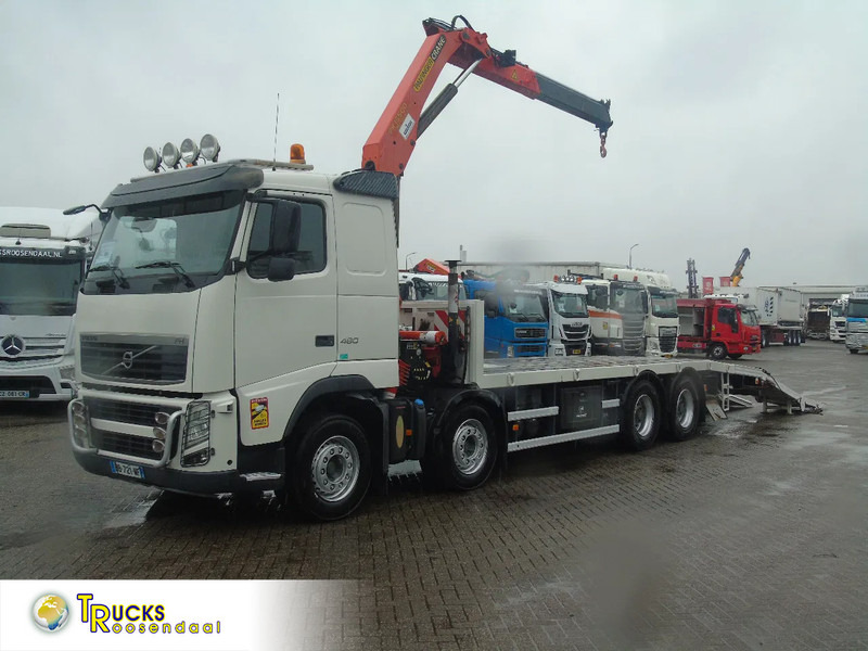 Volvo FH 460 + 8X4 + PALFINGER PK15500 + MANUAL + euro 5 - Camião transporte de veículos, Camião grua: foto 1 Volvo FH 460 + 8X4 + PALFINGER PK15500 + MANUAL + euro 5 - Camião transporte de veículos, Camião grua: foto 1
