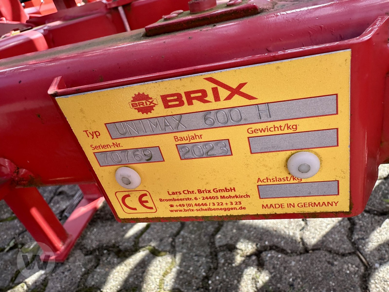 Brix UNIMAX 600 H - Cultivador: foto 5 Brix UNIMAX 600 H - Cultivador: foto 5