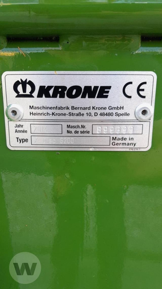 Krone X-Disc 6200 GPS-SW - Gadanheira: foto 5 Krone X-Disc 6200 GPS-SW - Gadanheira: foto 5