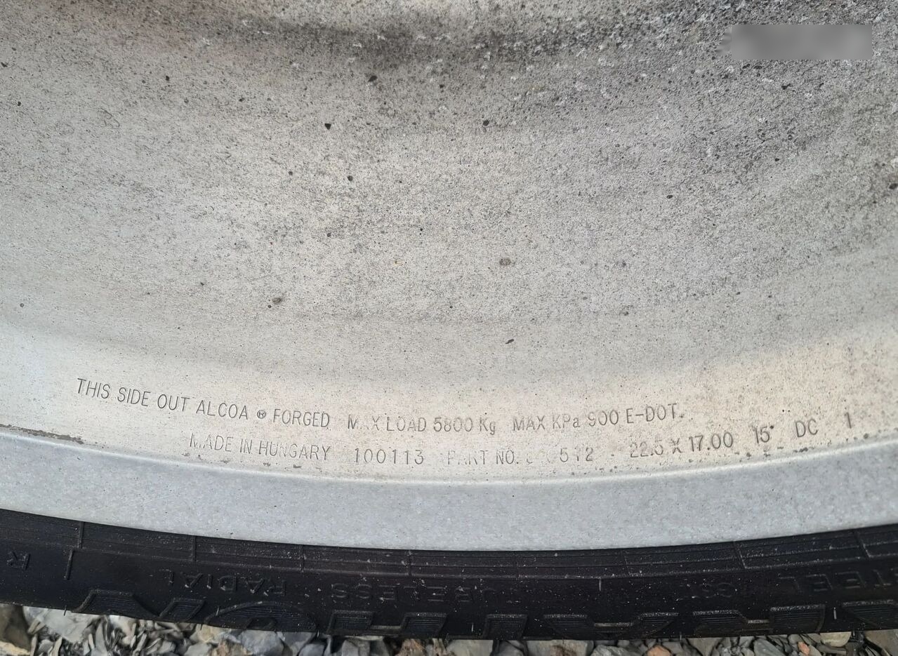 Roda completa Alcoa Koło opona alufelga felga 17 x 22.5 / 22.5 x 17 / 495/45 r 22,5: foto 7