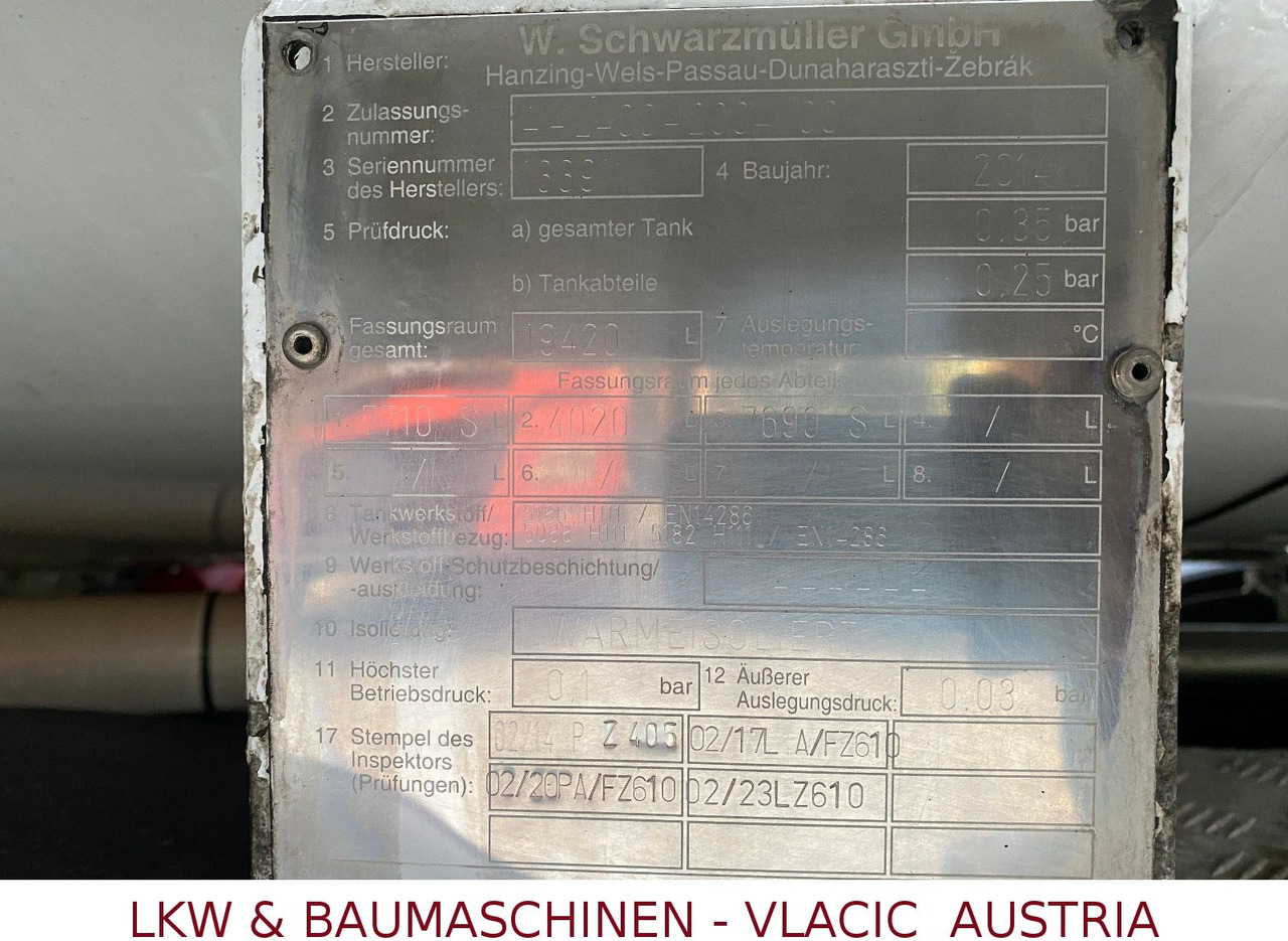 Caminhão tanque Iveco Stralis 460 Schwarzmüller Benz/Diesel Kompletzug: foto 15