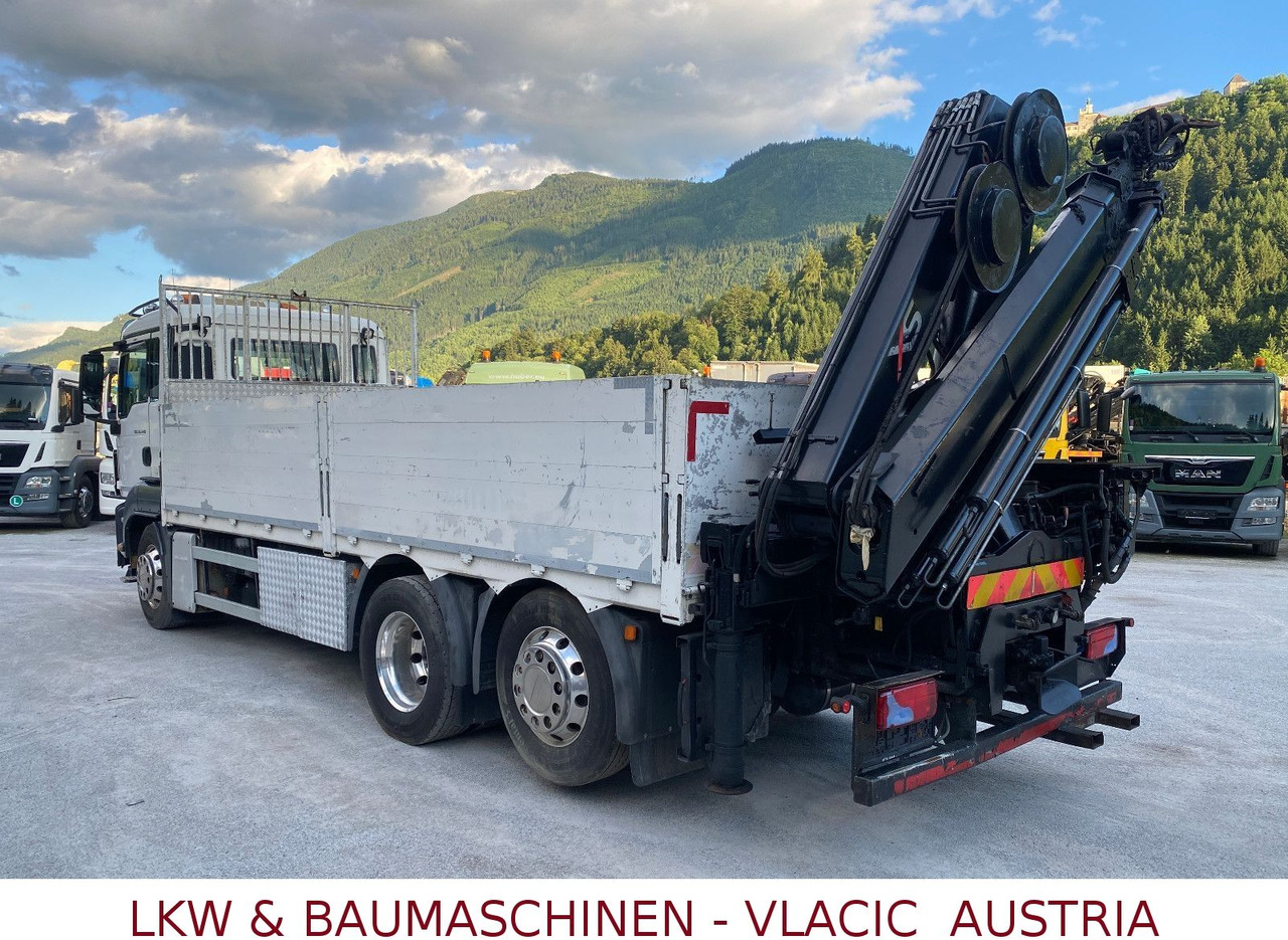 MAN 26.440 mit Kran HIAB 166 5XHydraulikauschub - Camião de caixa aberta/ Plataforma, Camião grua: foto 5 MAN 26.440 mit Kran HIAB 166 5XHydraulikauschub - Camião de caixa aberta/ Plataforma, Camião grua: foto 5