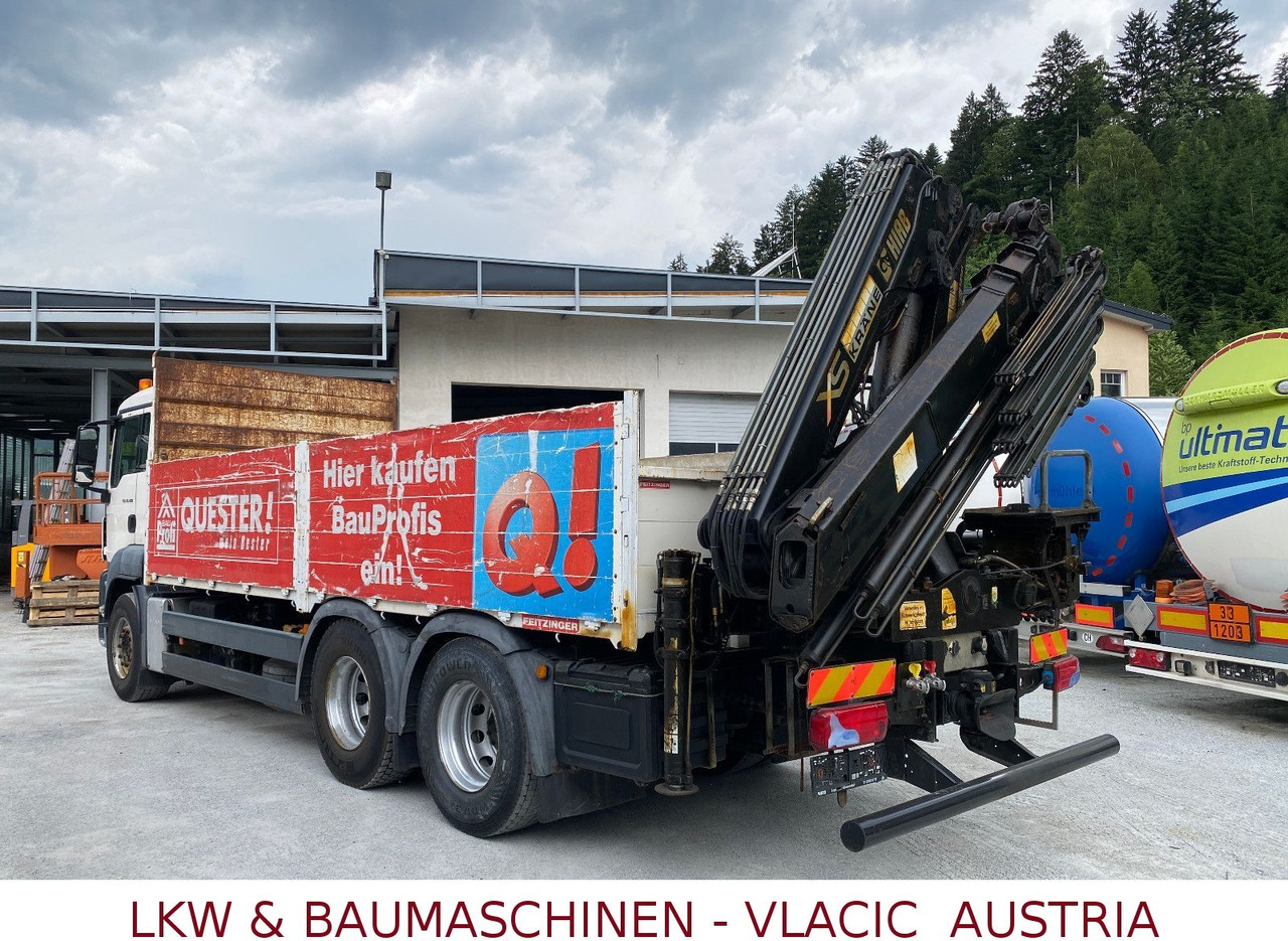 MAN TGS 26.400 6x4 mit Kran HIAB 166 - Camião de caixa aberta/ Plataforma, Camião grua: foto 4 MAN TGS 26.400 6x4 mit Kran HIAB 166 - Camião de caixa aberta/ Plataforma, Camião grua: foto 4