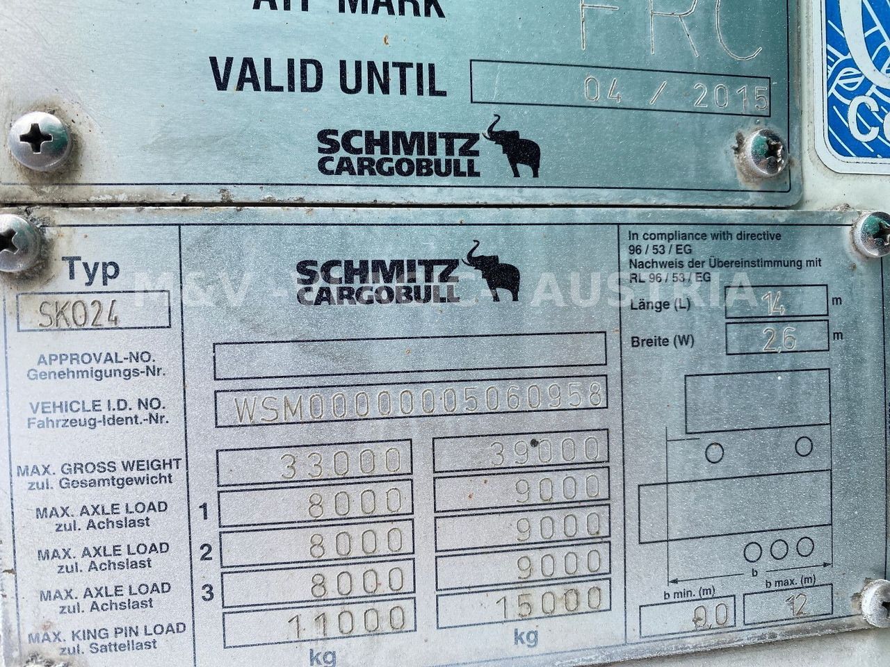 Semi-reboque frigorífico Schmitz Cargobull Kühlkoffer / Carrier 1850: foto 17