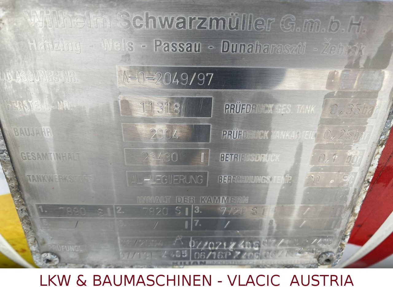 Reboque tanque Schwarzmüller Tank  ADR  Benzin/ Diesel 23430Liter: foto 9