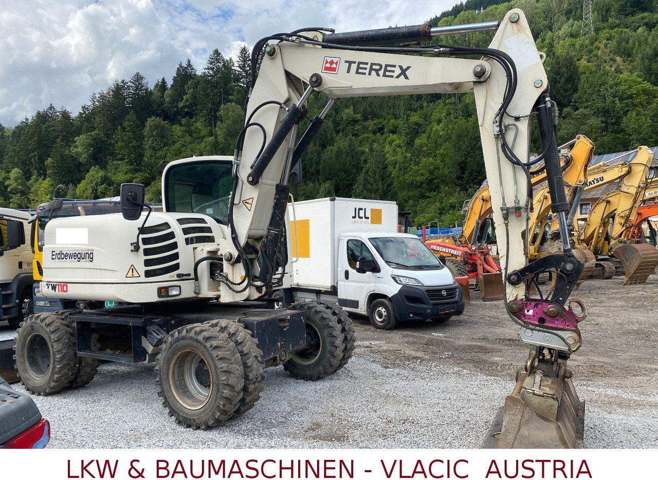 Terex TW 110 Mobilbagger inkl.4Löffeln - Escavadeira de rodas: foto 1 Terex TW 110 Mobilbagger inkl.4Löffeln - Escavadeira de rodas: foto 1