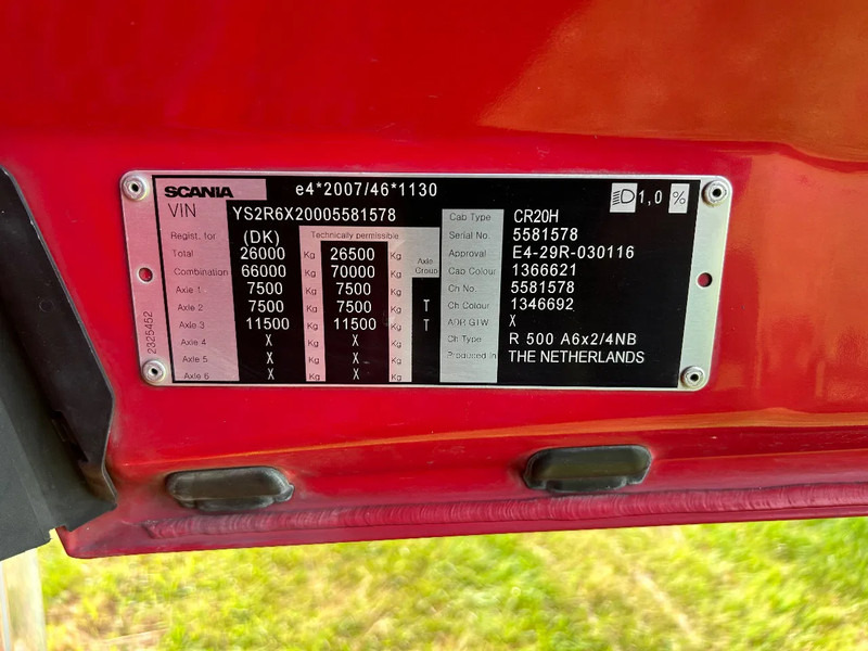 Tractor Scania R500 NGS | 6x2/4 NB - FULL AIR | RETARDER | TOP CONDITION: foto 17