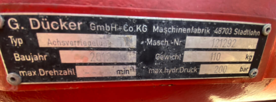 Unimog Torsionsrahmen Dücker TR - Equipamento: foto 4 Unimog Torsionsrahmen Dücker TR - Equipamento: foto 4