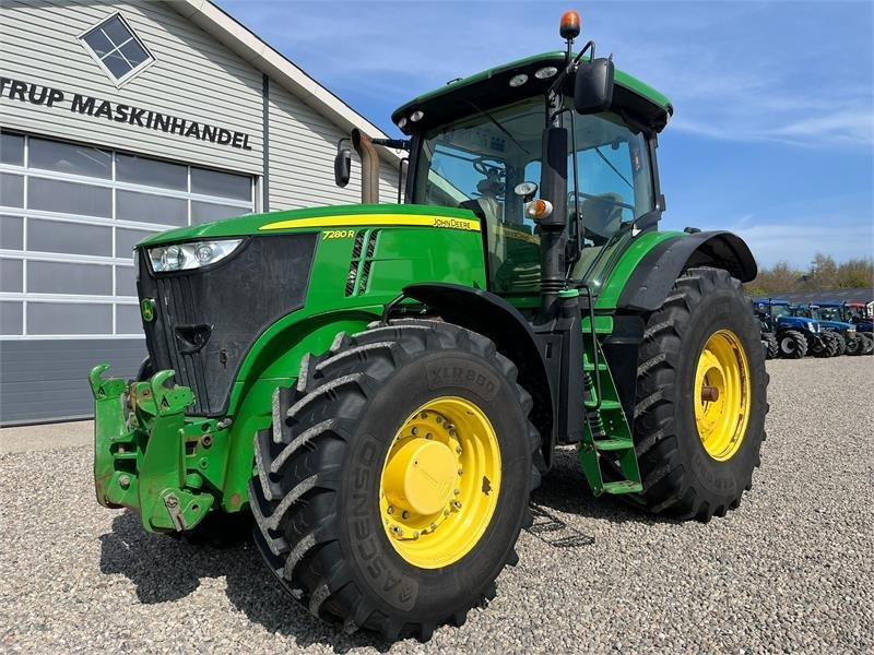 John Deere 7280R Næsten nye dæk, Autopower og frontlift - Trator: foto 1 John Deere 7280R Næsten nye dæk, Autopower og frontlift - Trator: foto 1