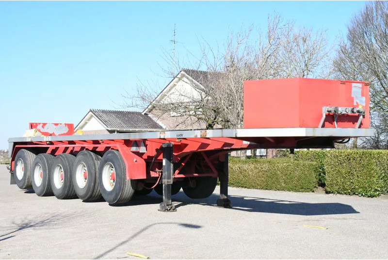 LUECK SPR75/5  5 achse BALLAST TRAILER 3x STEERAXLE!! - Semi-reboque plataforma/ Caixa aberta: foto 1 LUECK SPR75/5  5 achse BALLAST TRAILER 3x STEERAXLE!! - Semi-reboque plataforma/ Caixa aberta: foto 1