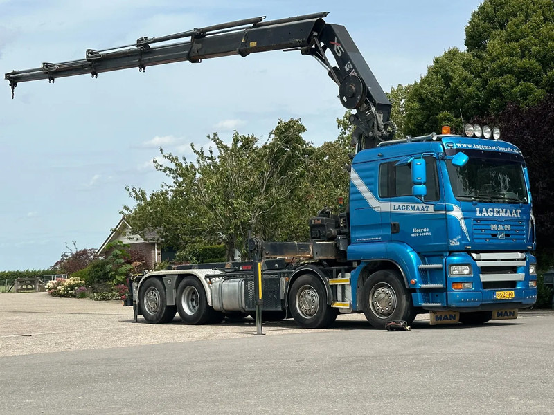 MAN TGA 35.440 8x2 HIAB 37TM!!RADIO REMOTE/CONTAINER SYSTEM! - Camião com sistema de cabo, Camião grua: foto 1 MAN TGA 35.440 8x2 HIAB 37TM!!RADIO REMOTE/CONTAINER SYSTEM! - Camião com sistema de cabo, Camião grua: foto 1