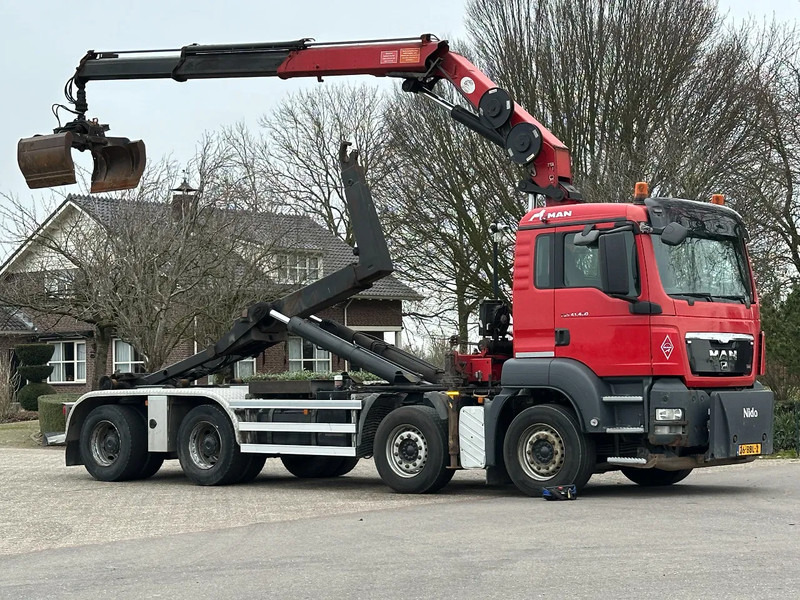 MAN TGS 41.400 8X4 WIDESPREAD!!HMF 22TM KRAAN/HAAK!!TOP!! - Camião polibenne, Camião grua: foto 3 MAN TGS 41.400 8X4 WIDESPREAD!!HMF 22TM KRAAN/HAAK!!TOP!! - Camião polibenne, Camião grua: foto 3